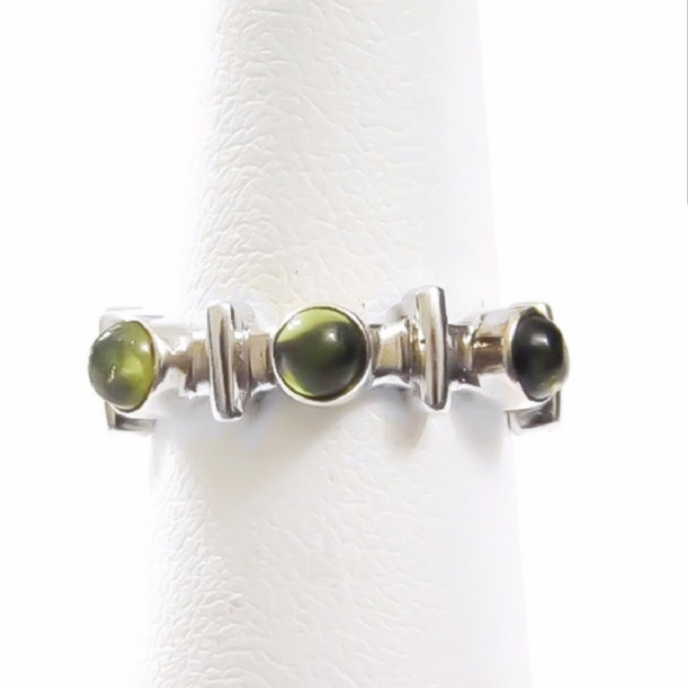 ⭐Peridot sterling silver ring
